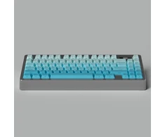 Pbt gradient keycaps 125 klavišų cherry profile heat sublimation keycap, skirti mx cherry mechaninei klaviatūrai (violetinė gradient)