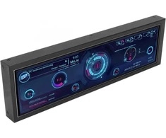 Monitorius Pc sensorinis ekranas, 8.8 colių pc sensorinis ips ekranas 1920 x 480 ssd cpu gpu temperatūros ekranas, kompiuterio temperatūra, skirta rpi, skirta windows, 360 laipsnių pasukimas