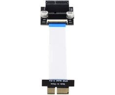 Pci-e Express 1x prailginimo laidas, 10 cm, kampinis