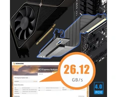 Pcie 4.0 x16 prailginimo laidas, 150mm