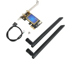 Šakotuvas Pcie Wifi kortelė 1200mbps su Bluetooth 4.0, dviejų dažnių
