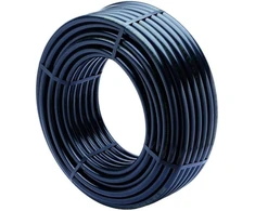 Pe-ld (mažo tankio polietileno) vamzdis, 100 m x 16 mm pn 4 (saulės sistemos, baseino šildymo) montavimo vamzdis, vandens vamzdis, plastikinis drėkinimo vamzdis, juodas