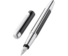 Pelikan Pura P40 822619 plunksnakotis, antracito spalvos, plunksnos dydis M (vidutinis), aukštos kokybės plunksnakotis dovanų dėžutėje