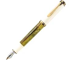 Pelikan Souveran 400 Tortoise-shell vidutinis plunksnakotis - baltas