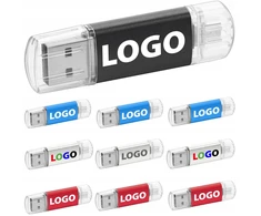 Pendrive Mp1 duo 32gb usb2.0 + Usbc 10 vnt. su Logo