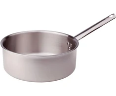 Pentole Agnelli aliumininis indas troškintuvui, skersmuo 24 cm, spalva - sidabrinė