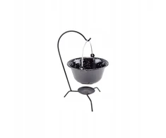 Perfect Home mini emaliuotas pakabinamas vengriškas katiliukas, 0,8 l, juodas