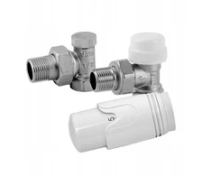 Perfexim termostatinis kampinis komplektas su išankstiniu nustatymu 1/2" Pha-027