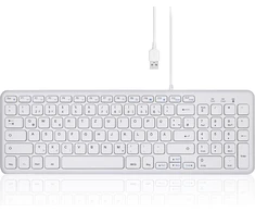 Perixx Periboard-213w Usb klaviatūra su skaičių bloku, balta