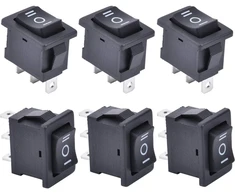 Perjungimo jungiklis Kcd1-2-103, 3 padėtys On-off-on, 250v 6a