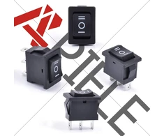 Perjungimo jungiklis Kcd1-2-103, 3 padėtys On-off-on, 250v 6a