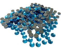 Perlin karštieji kalnų krištolai 3 mm plokščiu pagrindu Ss10 7200 vienetų stiklo akmenų apvalūs krištolo brangakmeniai 2,5–3 mm, turkio spalvos