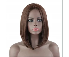 Perukas Cosplay 40 cm Bob Šviesiai Ruda