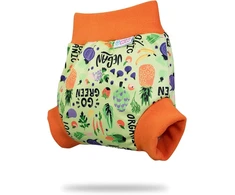 Petit Lulu kelnaitės-užmaunamos Pul kelnės L dydis (9-13 kg) neperšlampamos užmaunamos kelnės sauskelnėms medžiaginėms sauskelnėms, pagamintos Es („go Žalias“)