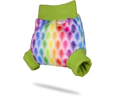 Petit Lulu užmaunamos Pul kelnaitės dydis L (9–13 kg) neperšlampamos užmaunamos kelnės sauskelnėms daugkartinėms sauskelnėms, pagamintos Es (rainbow Flames)