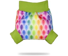 Petit Lulu užmaunamos Pul kelnaitės dydis L (9–13 kg) neperšlampamos užmaunamos kelnės sauskelnėms daugkartinėms sauskelnėms, pagamintos Es (rainbow Flames)
