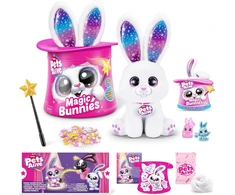 Pets Alive Magic Bunnies by Zuru interaktyvus pliušinis žaislas su staigmena (baltas triušis)