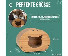 Petsona draskyklė katėms, natūralus kačių draskytuvas, žaidimų aikštelė, draskyklė ir draskymo kilimėlis katei, žaislas katei, savarankiškas užimtumas, natūralus