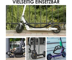 Pfloge® e paspirtuko užraktas su kombinuotu kodu, e paspirtuko užraktas su 4 skaitmenų kodo kombinacija, antrankių užraktas su 3l vandeniui atspariu krepšiu, dviračio užraktas paspirtukui, dviračiui, vežimėliui