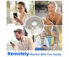 Pgst Wifi dūmų detektorius, dūmų signalizacija su keičiama baterija, Tuya programėlės arba Smart Life programėlės pranešimai, tinklinis dūmų detektorius su 85 Db pagal Ce ir En 14604 standartą, 1 vnt.