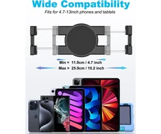 Phichy automobilinis/sunkvežimio planšetinio kompiuterio laikiklis 4.7-13 colių ipad, lankstus ilgas laikiklis su siurbtuku planšetiniams kompiuteriams ipad pro/air/mini, galaxy tab, fire hd, iphone