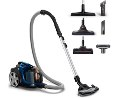 Philips Powerpro Compact dulkių siurblys be maišelio, mėlynas/juodas