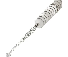 Laikrodis Pierre Cardin moteriška apyrankė 925 sidabras padengtas rodžiu nerūdijantis plienas/violetiniai cirkonio kristalai 17 cm balta pcbr10003a170
