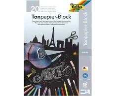Piešimo ir amatų blokas A4, 130 g/m², juodas, 20 lapų