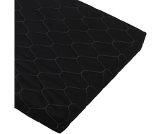 Pikėtas čiužinio užvalkalas 80x210 cm, juodas