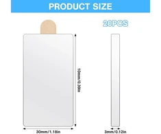 Pilikoll 20 vnt. 30 x 10 x 3 mm lipnių magnetų rinkinys, neodimio magnetai, ypač stiprios lipnios plokščios magnetinės plokštelės, neodimio magnetai skirti lentoms, šaldytuvams, nuotraukoms, rankdarbiams