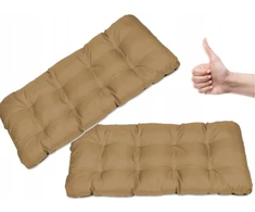 Pillows24 Pagalvėlė sodo suoliukui-supynėms 100x50, smėlio spalvos
