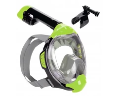 Pilno veido kaukė snorkeliavimui Aquastic Kai, žalia, S-m dydis, Dry Top sistema