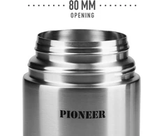 Pioneer vakuuminis, nepralaidus sriubos/maisto termosas, 8 val. karštas, 24 val. šaltas, nerūdijantis plienas, 1000 ml