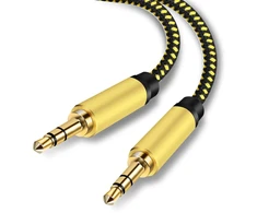 Pkdjfls Aux laidas 3.5 mm audio kabelis, jack kabelis ausinėms, namų/automobilio stereo sistemoms, išmaniesiems telefonams, Mp3 grotuvams ir daugiau - nailonas (5 m / 15 pėdų)