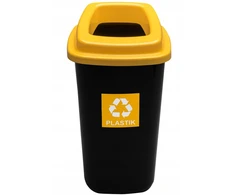 Plafor 28l geltonos spalvos plastikinė šiukšlių rūšiavimo dėžė