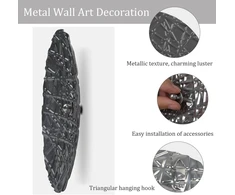 Plakatas Detene, 8 metalinių sienų dekoracijų rinkinys, 3d apvalios sienų dekoracijos, moderni prabangi sienų dekoracija, sienų skulptūra, sidabro pilkos spalvos metalas svetainei, miegamajam, valgomajam
