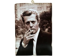 Plakatas Kustom Art Cucuba Vintage Marcello Mastroianni atspaudas ant medžio 18 x 25 cm