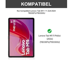 Planšetinio kompiuterio dėklas su klaviatūra Lenovo Tab M11 11" 2024, Mėlynas
