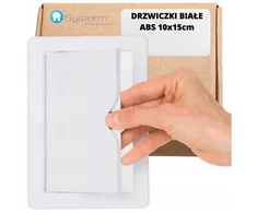Plastikinės revizinės durelės 10x15 baltos abs 100x150mm balta revizija