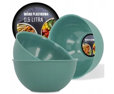 Plastikinis dubenėlis 0,5 l užkandžiams, desertams, mažas virtuvinis indas