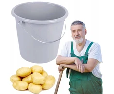 Plastikinis kibiras su metaline rankena namams Sodui universalus 10l Tvirtas