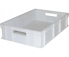 Plastikinis konteineris 600x400x140 baltas