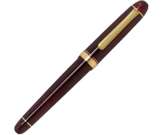 Platinum Century Gold Trim Bourgogne japoniškas plunksnakotis - raudonas/0.34-0.44mm/rankų Darbo/14k aukso plunksna/dovanų dėžutė/plunksnakotis Pnb15000-71m - #3776