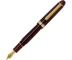 Platinum Century Gold Trim Bourgogne japoniškas plunksnakotis - raudonas/0.34-0.44mm/rankų Darbo/14k aukso plunksna/dovanų dėžutė/plunksnakotis Pnb15000-71m - #3776