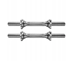 Platinum Fitness 2 štangų rinkinys 36 cm 25 mm tiesus trumpas štangos grifas su sriegiu