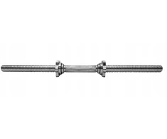 Platinum Fitness trumpas sriegiuotas grifas 64 cm 28 mm su spaustukais štanga