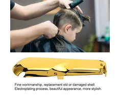 Plaukų kirpimo mašinėlės dangtelis personalizuota danga korpusas elektrinis plaukų kirpimo mašinėlės dangtelis senior clipper cover for men (platinum Gold)