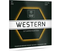 Plieninės akustinės gitaros stygos, 6 vnt. rinkinys