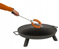 Plieninis lauko židinys laužavietei - 70cm, plieno storis 2mm