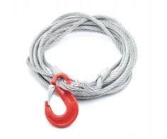 Plieninis lyno stropas kilpa-kilpa+kablys 8mm; 1,5m